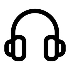 Vector Headphone Icon. Headset Icon.