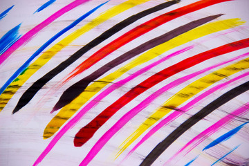 Paints, colorful stripes