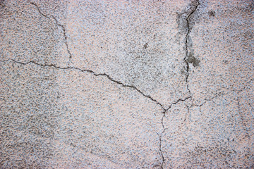 Texture of concrete painted with a crack