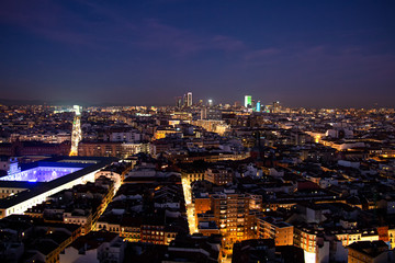 Fototapeta na wymiar skyline Madrid