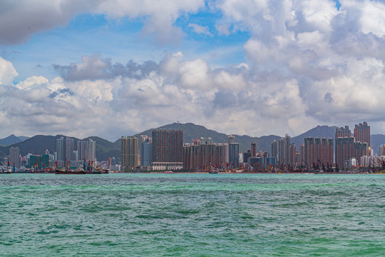 Hong Kong, Kowloon Island Harbour at daytime