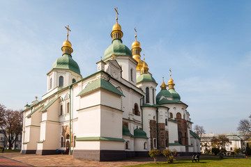 Fototapeta na wymiar St. Sophia's Cathedral in Kiev