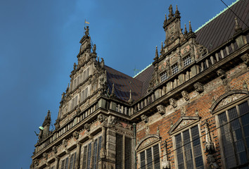 Fototapeta na wymiar City of Bremen Germany. City Hall