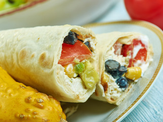 Southwest Chicken Hummus Wrap