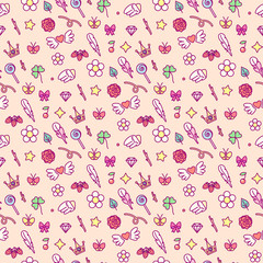 vector Cute simple seamless pattern