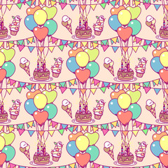 vector Cute simple seamless pattern