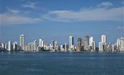 Fototapeta na wymiar Skyline von Cartagena de Indias