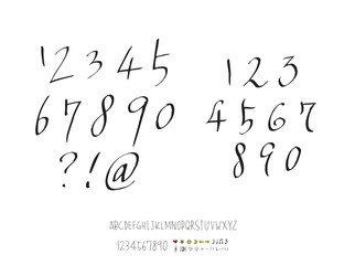 벡터 문자 / 손으로 쓴 글씨체