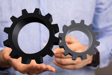 gear Technology setting concept background.