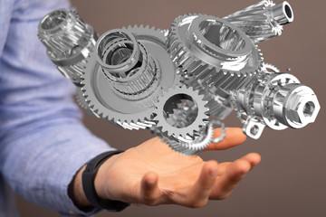 gear Technology setting concept background.