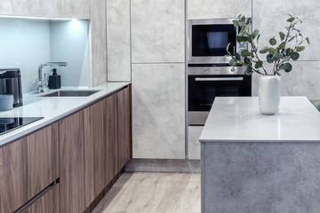 part of the kitchen interior in a bright modern style