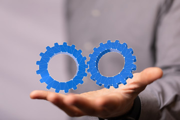 Gear With Success Concept digital.