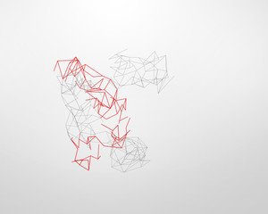 Abstract technology background in color. illustration.