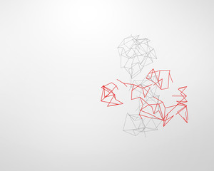 Abstract technology background in color. illustration.