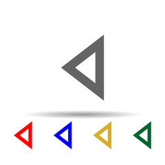 Arrow multi color style icon. Simple glyph, flat vector of arrows icons for ui and ux, website or mobile application