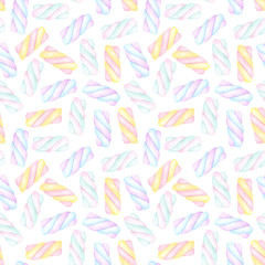 Watercolor Marshmallow Pattern