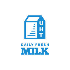 Milk logo vector for your fresh milk product or business. Logo for healthy beverage product. You can edit the file. Change text, color, etc.