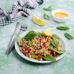 Quinoa salad with vegetables