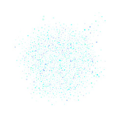 Blue, cyan, turquoise glitter stars confetti