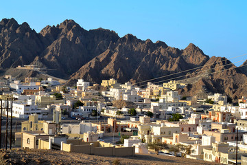 Hillside town in Oman 