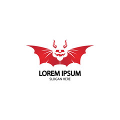 Devil logo vector icon template
