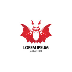 Devil logo vector icon template