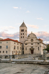 Fototapeta na wymiar Cathedral church in Zadar old town croatia