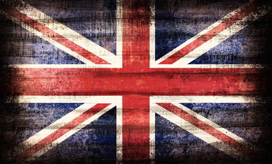 British flag wooden