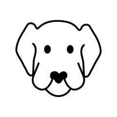 Naklejka premium Dog icon vector trendy design