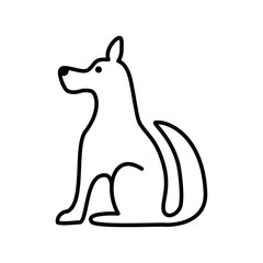 Dog icon vector trendy design