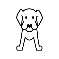 Dog icon vector trendy design