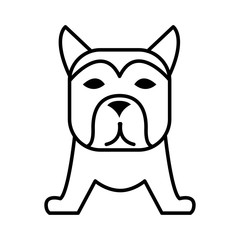 Dog icon vector trendy design