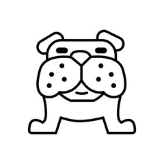 Dog icon vector trendy design