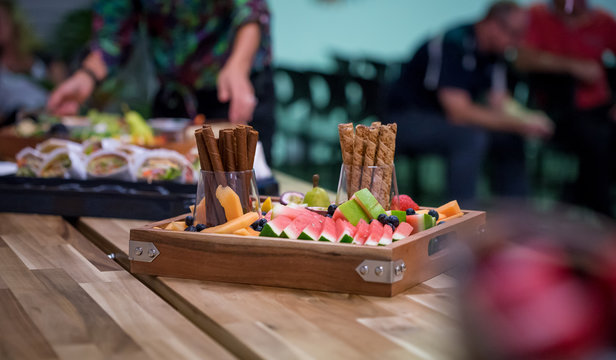 Fresh Fruit Platter At Party