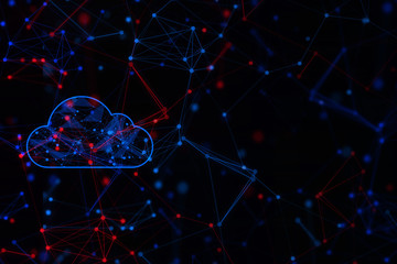 network social online, background 3d illustration rendering, machine deep learning, data cloud storage digital, science neuron, plexus cell brain, futuristic connecting, technology system