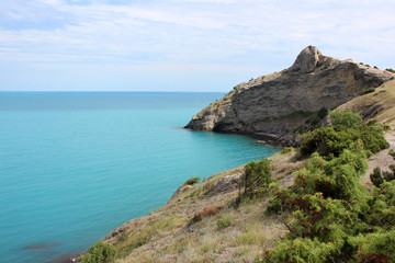 mountain in the form of a dragon in the Crimea.