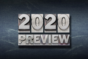 Fototapeta na wymiar year 2020 preview