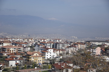 Fototapeta na wymiar panoramic view of denizli city