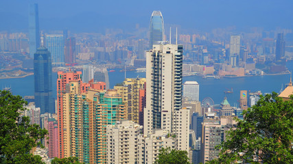 Cityscape on Hong Kong Island