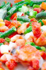 frozen vegetables healthy fitness food vibrant colors