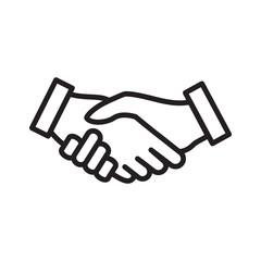 Hand Shake icon vector trendy design