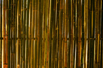 bamboo wall background , outdoor Chiangmai  Thailand