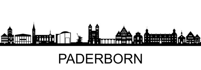 Fototapeta na wymiar Paderborn Skyline