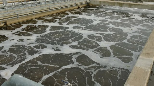 Factory for Wastewater Treatment, 4K Video Clip