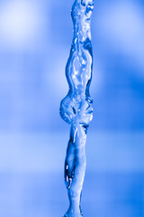water flows from the tap