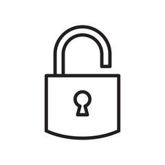 Padlock icon vector trendy design