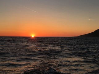 Sonnenuntergang über dem Meer