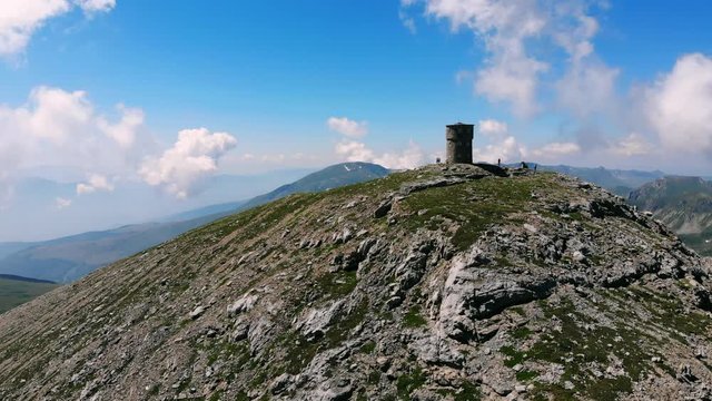 Stunning views at the top of the mountain Titov Vrv in North Macedonia