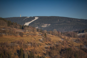 Autumn landscape in the mountains