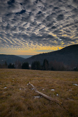 Knitted clouds in the sky
